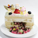 【冷凍】クリスマス ギミックケーキ 5号 15cm　 | ケーキ | 峰月堂 | クリスマスデコレーションケーキ - スイーツモール