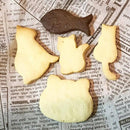 【常温】ねこクッキー 5枚入 3袋セット | ネコ クッキー | あとりえ ねこ舎 | クッキー 猫 | 猫 お菓子 - スイーツモール