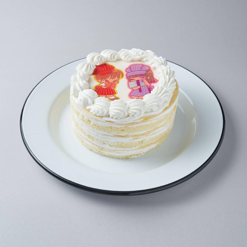 【冷凍】写真マジパンカード付 ミルクレープケーキ | ケーキ | パティスリー＆カフェ ピエール-ケーキ-パティスリー＆カフェ ピエール