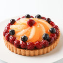 【冷凍】フルーツのバースデータルト | タルト | 写真ケーキのサンタアンジェラ - スイーツモール
