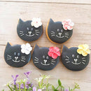 【常温】真っ黒猫ちゃん アイシングクッキー 5個セット｜クッキー｜sucre cresia - スイーツモール