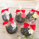 【常温】真っ黒猫ちゃん アイシングクッキー 5個セット｜クッキー｜sucre cresia - スイーツモール