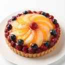 【冷凍】フルーツのバースデータルト | タルト | 写真ケーキのサンタアンジェラ - スイーツモール