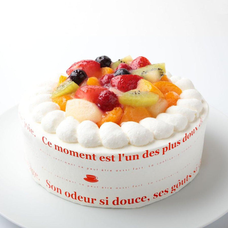 【冷凍】フルーツのバースデーケーキ | ケーキ | 写真ケーキのサンタアンジェラ | 誕生日ケーキ - スイーツモール