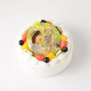 【冷凍】みずみずしいフルーツが乗った写真ケーキ 生クリーム｜ケーキ｜いちごおじさんの洋菓子工房 - スイーツモール