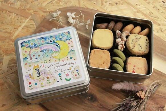 【店頭受取】Let's have a wonderful dayクッキー缶｜クッキー｜郷土菓子処 香月 - スイーツモール