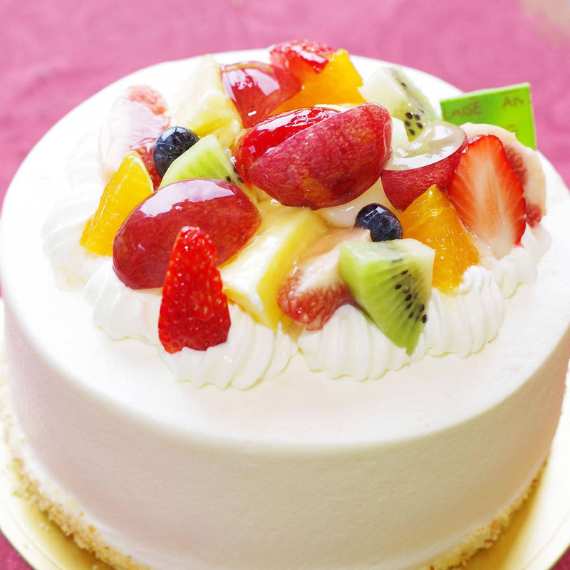 【冷凍】フルーツバースデーケーキ | ケーキ | パティスリーアングレーズ-ケーキ-パティスリーアングレーズ