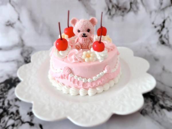 【冷凍】色が選べるくまちゃんケーキ 4号 12cm | ケーキ | La vie en Rose - スイーツモール
