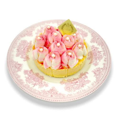 【冷凍】純生 メルティーローズ ベイクドチーズケーキ グルテンフリー | チーズケーキ | バラのマドレーヌのお店ランジェラ - スイーツモール