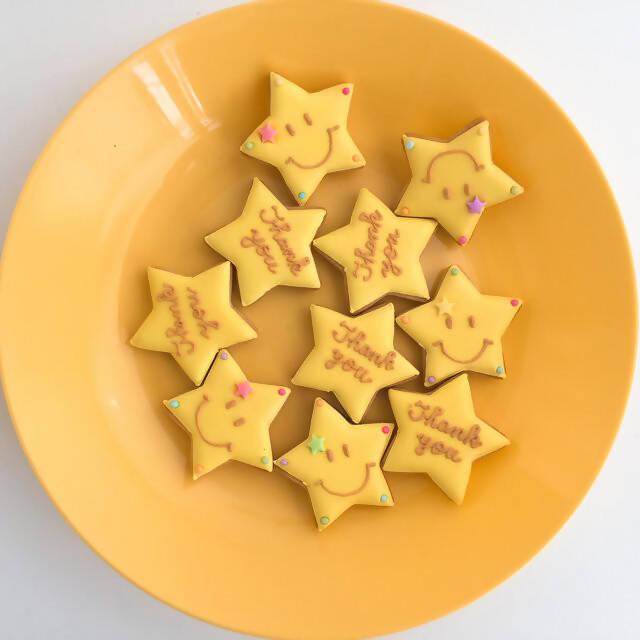 【店頭受取】ハート・星型アイシングクッキー 2枚組 | 星型クッキー・星のクッキー・アイシングクッキー 星 | Dream Sweets Factory - スイーツモール