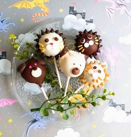 【冷蔵】かわいいアニマル柄 ポップケーキ6本セット | ケーキ | ミホパンポップケーキ - スイーツモール