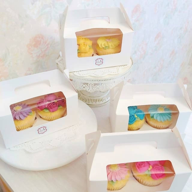 【冷凍】餡フラワーカップケーキ2個セット | ケーキ | atelierA-ケーキ-atelierA