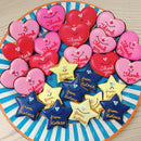 【店頭受取】ハート・星型アイシングクッキー 2枚組 | 星型クッキー・星のクッキー・アイシングクッキー 星 | Dream Sweets Factory - スイーツモール