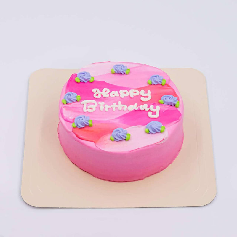 【冷凍】色が選べるペタペタセンイルケーキ小花柄付き 4号 12cm | ケーキ | La vie en Rose-ケーキ-La vie en Rose
