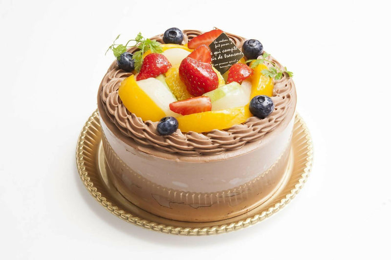 【冷凍】フルーツ クリームデコレーションケーキ | ケーキ | パティスリーピニョン-ケーキ-パティスリーピニョン箕面店