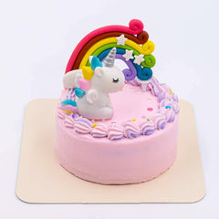【冷凍】色が選べるギミックユニコーンケーキ 4号 12cm | ケーキ | La vie en Rose - スイーツモール