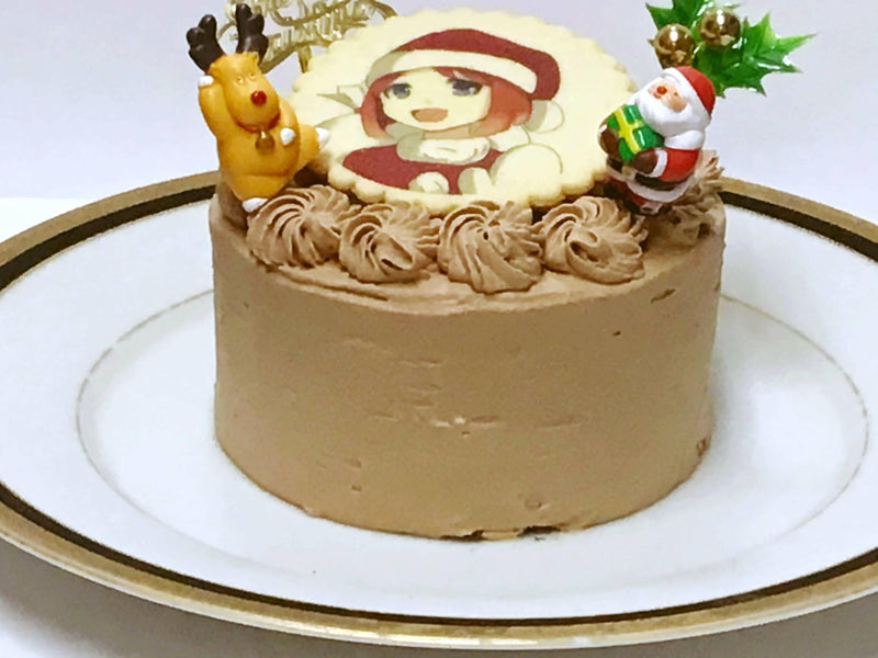 【冷凍】イラストクッキー クリスマスチョコケーキ | チョコレートケーキ | 西洋菓子セルクル-チョコレートケーキ-西洋菓子セルクル