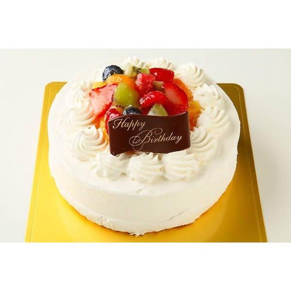 【冷凍】フルーツのバースデー アイスケーキ 通販（5号） | ケーキ | 写真ケーキのサンタアンジェラ | アイスケーキ 誕生日・ケーキ アイス・誕生日 ケーキ・バースデーケーキ - スイーツモール