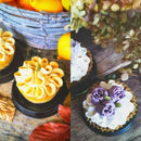 【冷凍】紫芋フラワーケーキ&パンプキンチーズケーキのセット｜ケーキ｜フォーチュンキッチン - スイーツモール