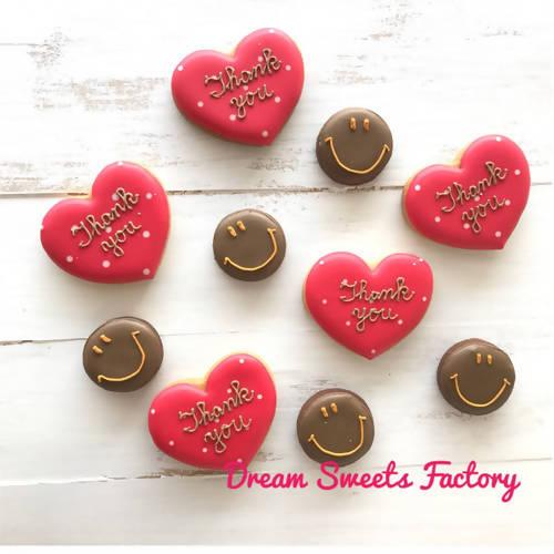 【常温】ハート&にこちゃんアイシングクッキー | クッキー | Dream Sweets Factory - スイーツモール