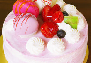 【冷凍】カラーデコレーション&マカロン (Roseピンク) | ケーキ | パティスリーアングレーズ | マカロン デコレーション - スイーツモール