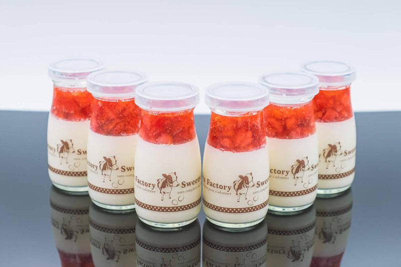 【冷蔵】いちごミルクの幸せプリン 6本セット | プリン | Sweets Factory-プリン-Sweets Factory
