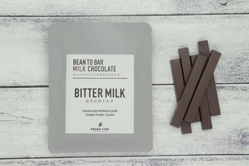 【常温】Bean to Bar Chocolate Bar Bitter Milk 5g×6本 | チョコレート | choco rico - スイーツモール