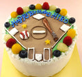 【冷凍】野球グラウンドのイラストケーキ | ケーキ | ケーキ工房モダンタイムス-ケーキ-ケーキ工房モダンタイムス