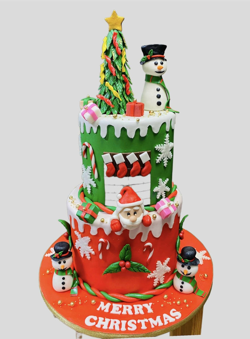 【冷凍】フォンダンケーキ「クリスマスの森」｜ケーキ｜CRAZYCAKE - スイーツモール