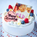 【冷凍】ホワイトクリーム写真ケーキ｜ケーキ｜ベリーズスイーツキッチン - スイーツモール