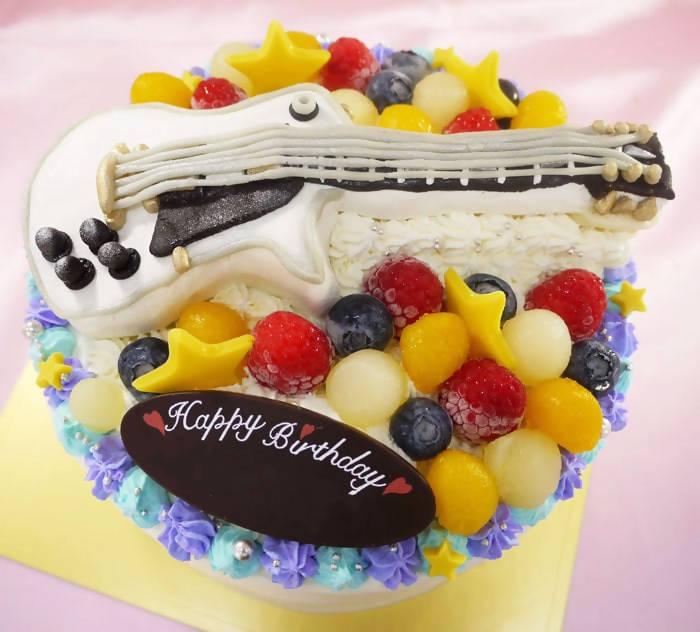 【冷凍】ギターの立体ケーキ | ケーキ | ケーキ工房モダンタイムス-ケーキ-ケーキ工房モダンタイムス