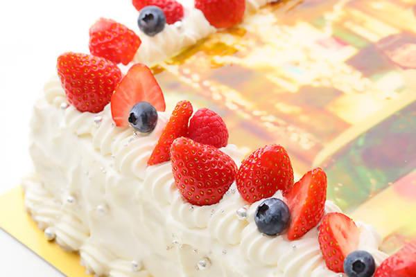 【冷蔵】写真ケーキ スクエア | ケーキ | ベリーズスイーツキッチン | スクエアケーキ | 四角いケーキ | ショートケーキ 四角 - スイーツモール