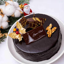 【冷凍】Holly ショコラ 5号 15cm クリスマスケーキ | チョコレートケーキ | 峰月堂 | グラサージュ ケーキ | チョコレート ケーキ グラサージュ - スイーツモール
