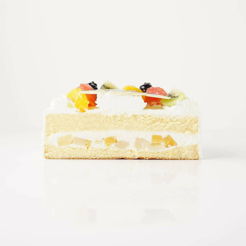 【冷凍】みずみずしいフルーツが乗った写真ケーキ 生クリーム｜ケーキ｜いちごおじさんの洋菓子工房 - スイーツモール