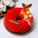 【冷凍】クリスマスリースケーキ ラズベリーショコラ | チョコレートケーキ | パティスリーAile（エル）| リースケーキ - スイーツモール