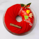 【冷凍】クリスマスリースケーキ ラズベリーショコラ | チョコレートケーキ | パティスリーAile（エル）| リースケーキ - スイーツモール