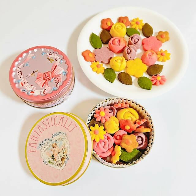 【冷蔵】お花のクッキーボックス缶 | クッキー | atelierA - スイーツモール