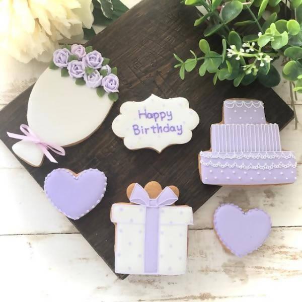 NEW バースデーアイシングクッキー お誕生日のプレゼントに😊 喜んで頂けたみたいで良かったです