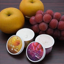 【冷凍】ぶどう アイス＆梨アイス　高級ブランドフルーツのアイスクリームセット・ 加賀しずく・ルビーロマン使用| アイス・加賀しずく 通販 ・加賀 アイス・ルビーロマン お取り寄せ| HORITA | アイスブランド | アイスギフト - スイーツモール