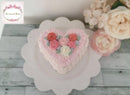 【冷凍】色が選べるハートのシャンティフラワーケーキ | ケーキ | La vie en Rose - スイーツモール