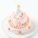 【冷凍】キュートな二段ケーキ・苺のバースデーデコレーションケーキ | ケーキ | 写真ケーキのサンタアンジェラ | ケーキ 二段 | 誕生日ケーキオーダー - スイーツモール