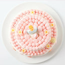 【冷凍】キュートな二段ケーキ・苺のバースデーデコレーションケーキ | ケーキ | 写真ケーキのサンタアンジェラ | ケーキ 二段 | 誕生日ケーキオーダー - スイーツモール