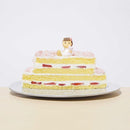 【冷凍】キュートな二段ケーキ・苺のバースデーデコレーションケーキ | ケーキ | 写真ケーキのサンタアンジェラ | ケーキ 二段 | 誕生日ケーキオーダー - スイーツモール