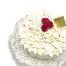 【冷凍】純生 ホワイトローズ レアチーズケーキ 5号 | チーズケーキ | バラのマドレーヌのお店ランジェラ - スイーツモール