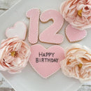 【常温】大きな数字つきバースデーアイシングクッキーセット | クッキー | Dream Sweets Factory - スイーツモール