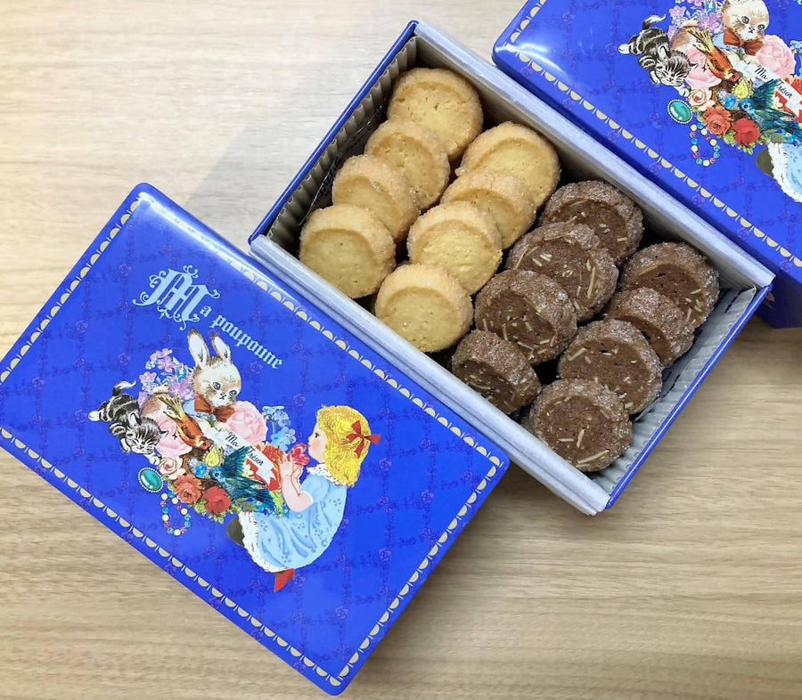 【冷蔵】SABUNの2種のクッキー缶32枚入 | クッキー | PatisserieSABUN（パティスリーサブン | 可愛い缶 | クッキー 缶 かわいい | クッキー缶 おしゃれ | お菓子缶 | 手土産 - スイーツモール