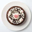 【冷凍】ガトーショコラのバースデーケーキ(5号)・写真プリント チョコ | チョコケーキ 写真/チョコレートケーキ/ガトーショコラ バースデーケーキ | 写真ケーキのサンタアンジェラ | プリントケーキ - スイーツモール