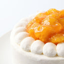 【冷凍】マンゴーのバースデーケーキ | マンゴー ホールケーキ,マンゴーケーキ 誕生日 | 写真ケーキのサンタアンジェラ・バースデーケーキ画像 |マンゴー 誕生日プレゼント, - スイーツモール