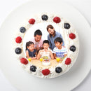 【冷凍】バースデー写真ケーキ | ケーキ | 写真ケーキのサンタアンジェラ | ブルーベリー ケーキ - スイーツモール