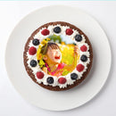 【冷凍】ガトーショコラのバースデーケーキ(5号)・写真プリント チョコ | チョコケーキ 写真/チョコレートケーキ/ガトーショコラ バースデーケーキ | 写真ケーキのサンタアンジェラ | プリントケーキ - スイーツモール